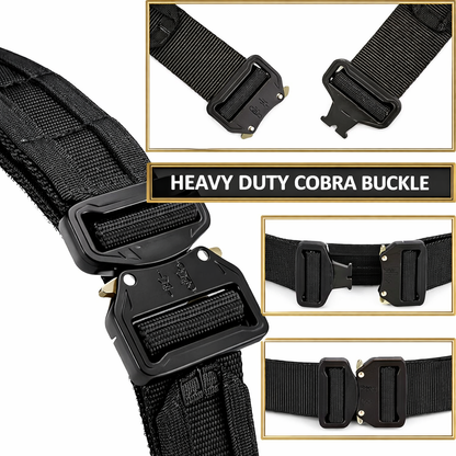 Taktischer MOLLE-Gürtel mit Innen-Gürtel und Metallschnalle – 130 cm