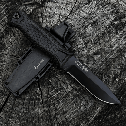 Taktisches Messer mit Holster für horizontales und vertikales Tragen