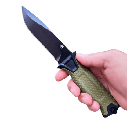Taktisches Messer mit Holster für horizontales und vertikales Tragen