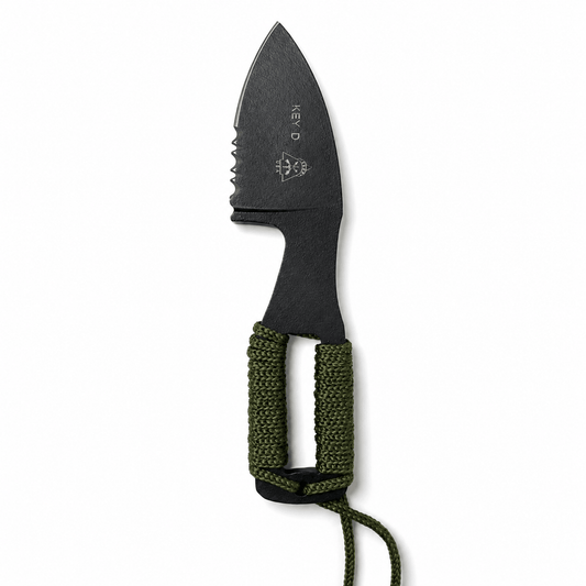 Taktisches Messer KEYD Black Airsoft für den Hals mit Scheide