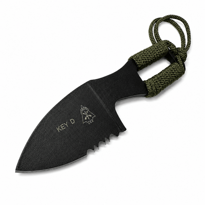 Taktisches Messer KEYD Black Airsoft für den Hals mit Scheide