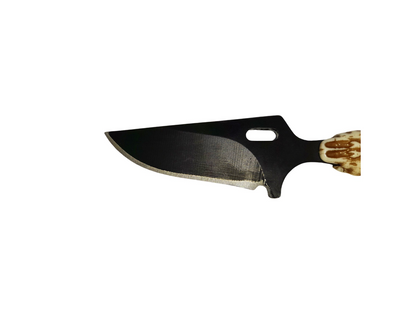 Halsmesser mit Scheide und Anhänger Stierschädel