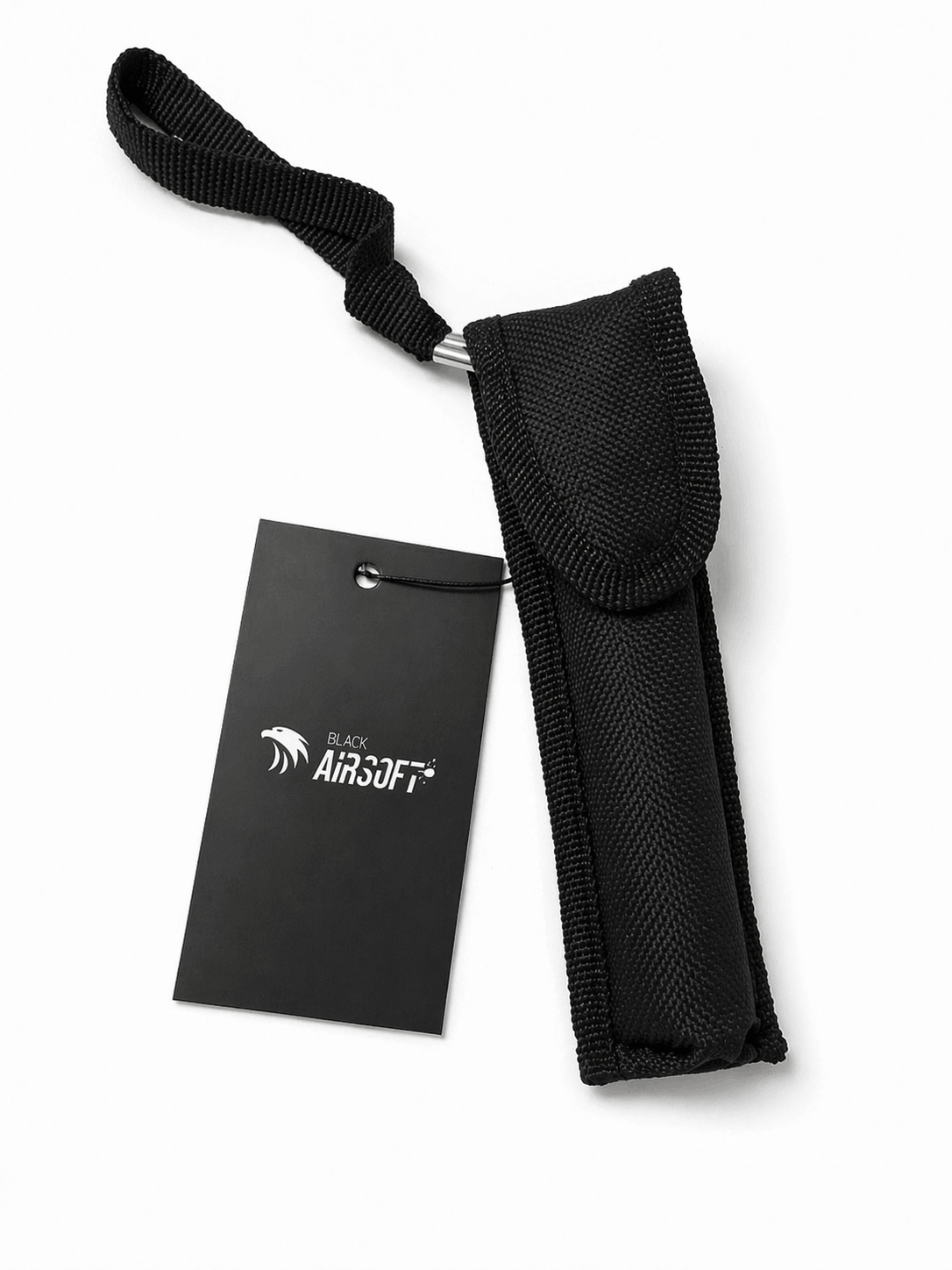 Teleskopstahlstock Black Airsoft RAPTOR 40 cm mit Holster