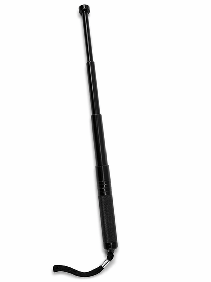 Teleskopstahlstock Black Airsoft RAPTOR 40 cm mit Holster