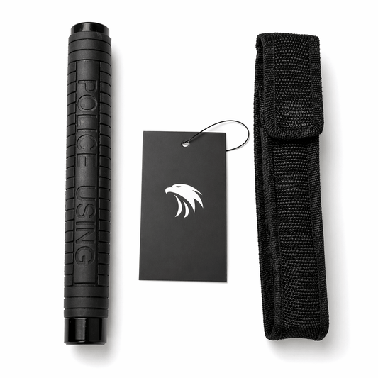 Teleskopstahlstock Black Airsoft POLICE 60 cm mit Holster